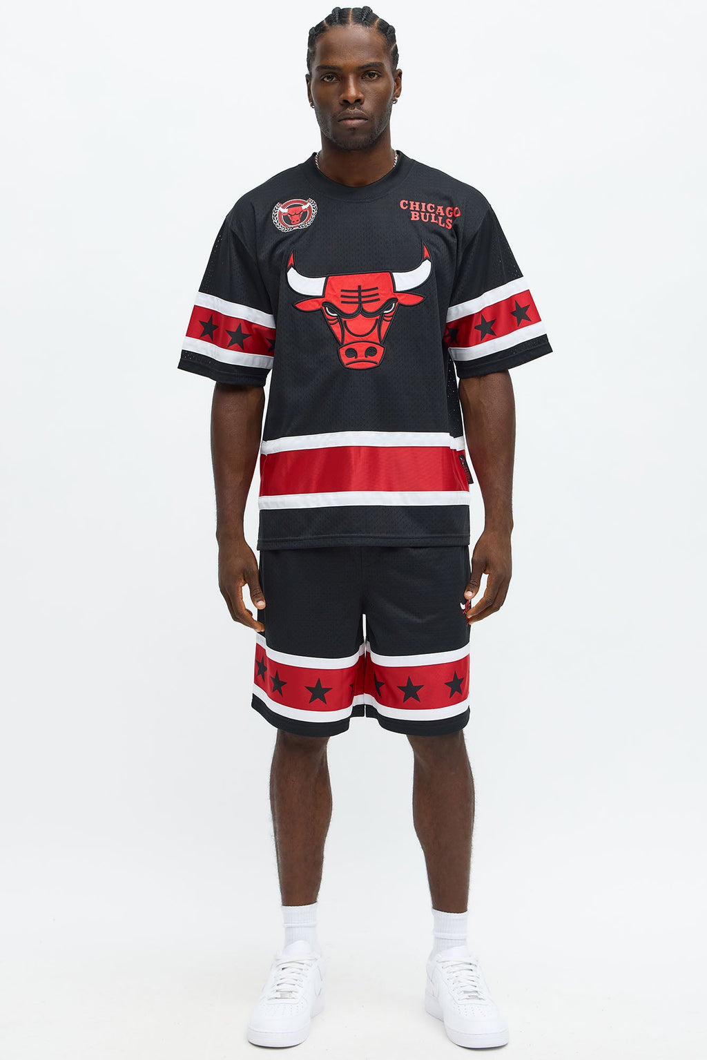 Bulls Believe The Hype Boxy Short Sleeve Top - Black