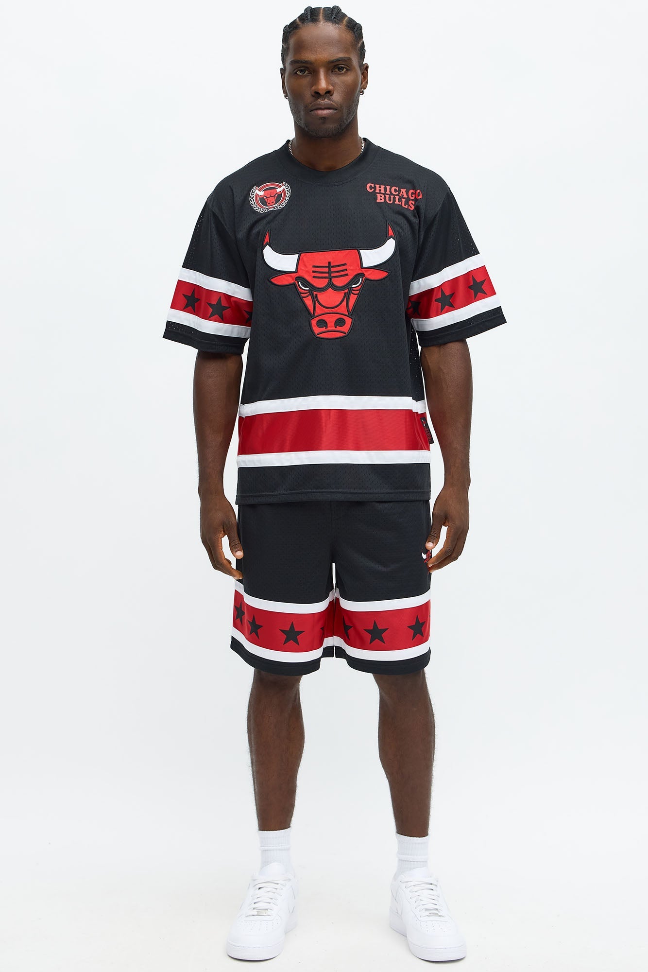 Bulls Believe The Hype Boxy Short Sleeve Top - Black