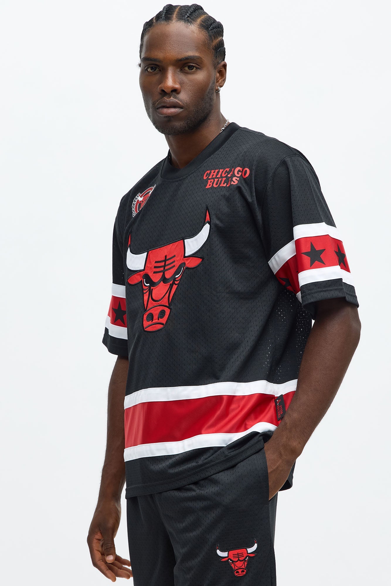 Bulls Believe The Hype Boxy Short Sleeve Top - Black