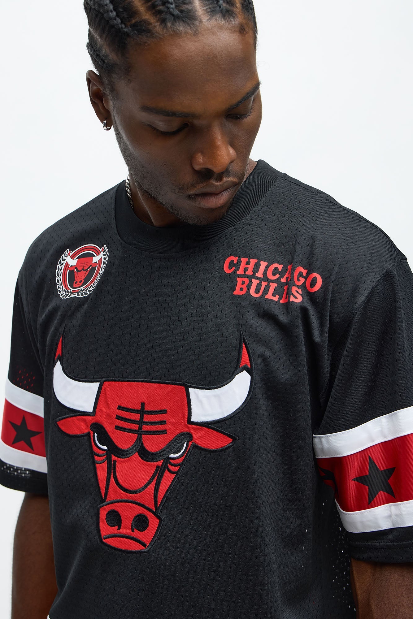 Bulls Believe The Hype Boxy Short Sleeve Top - Black