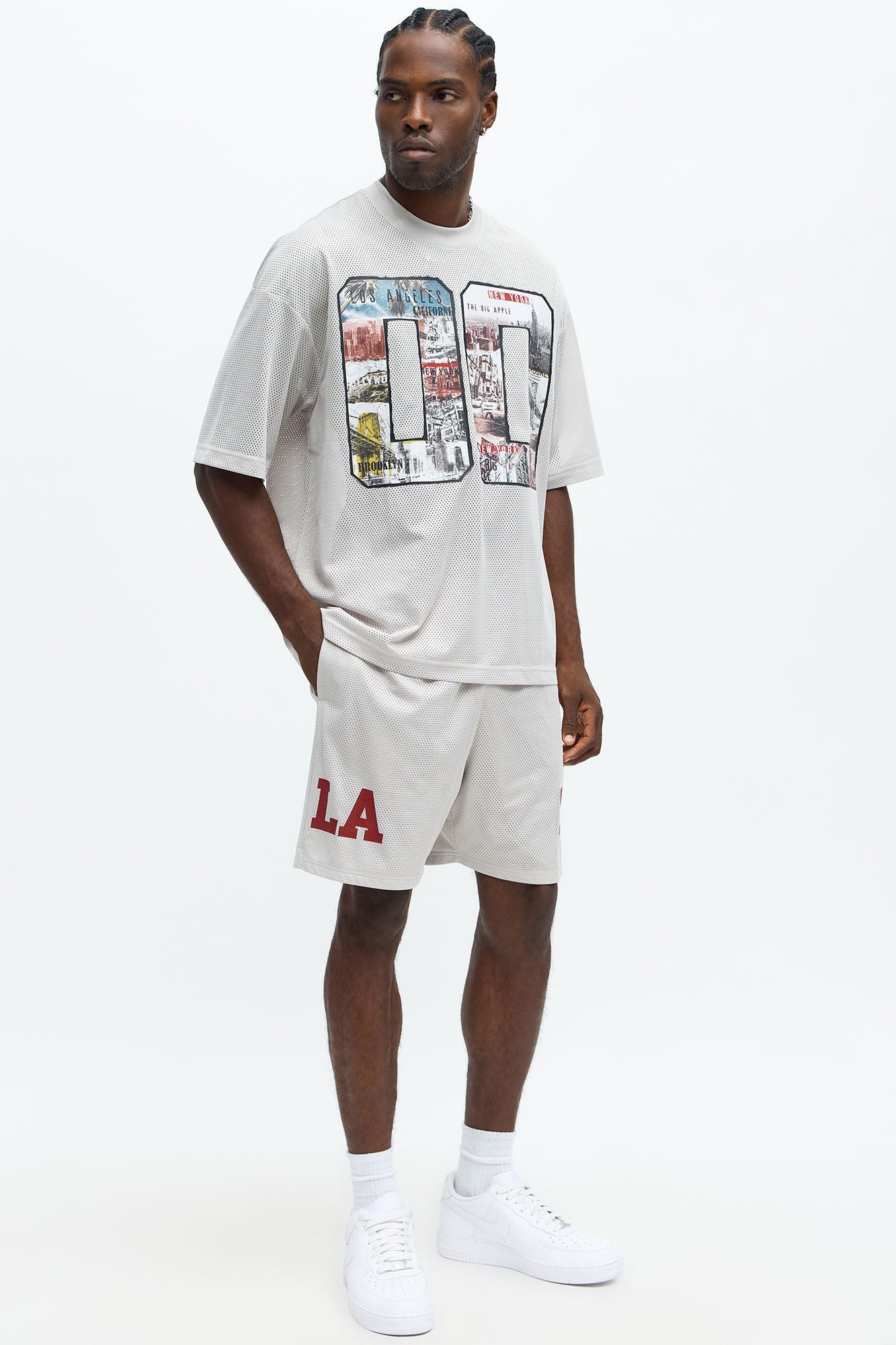 Relaxed LA To NY Shorts - Taupe