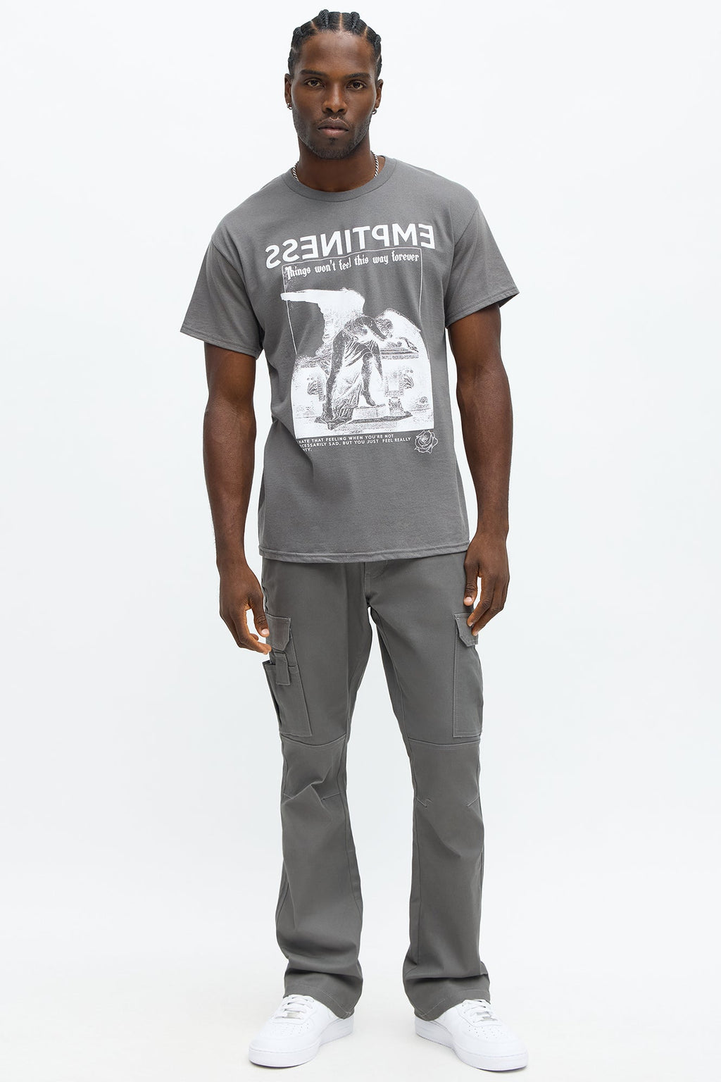Everything Is Temporary Short Sleeve Tee - Charcoal