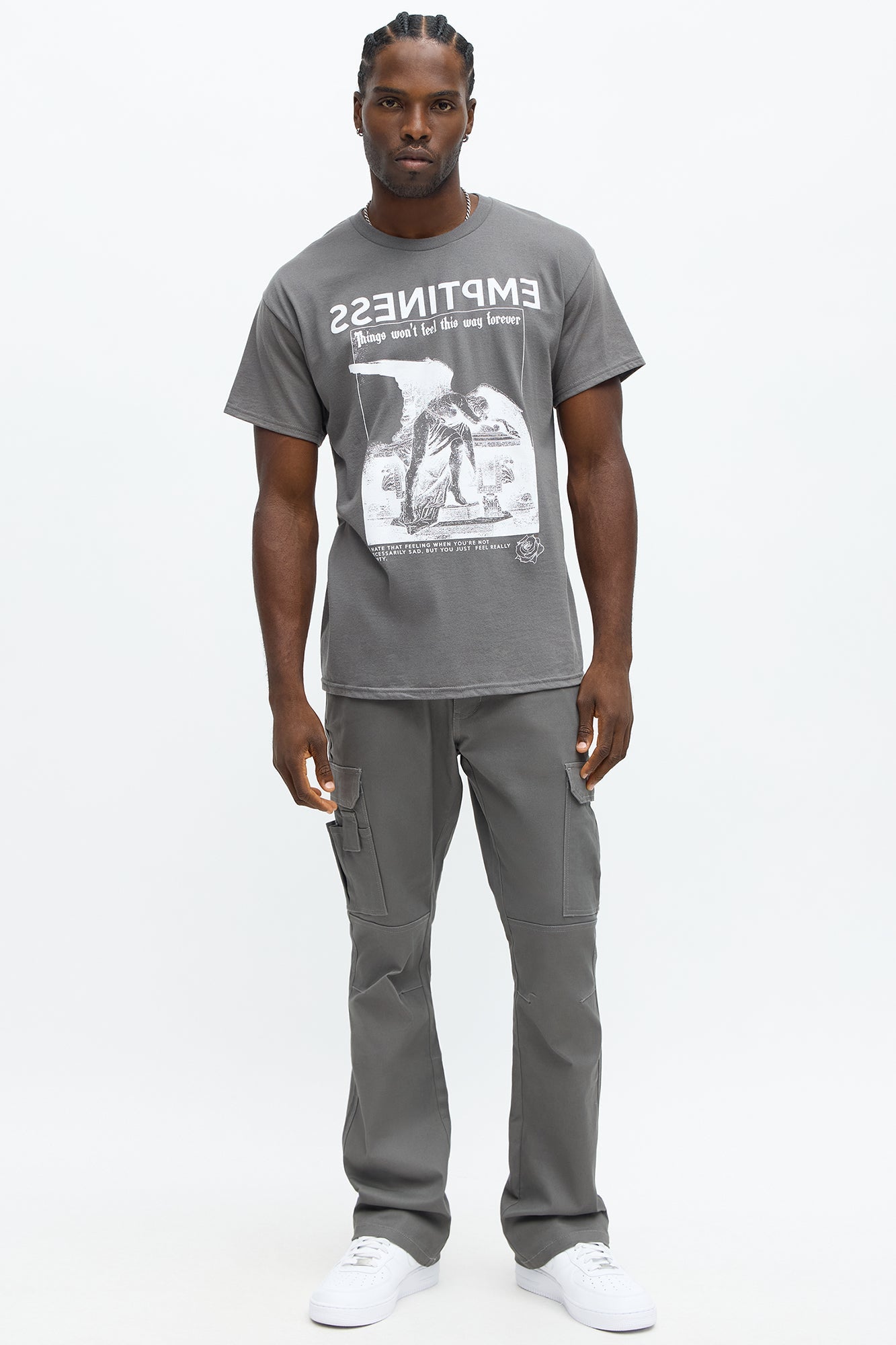 Everything Is Temporary Short Sleeve Tee - Charcoal