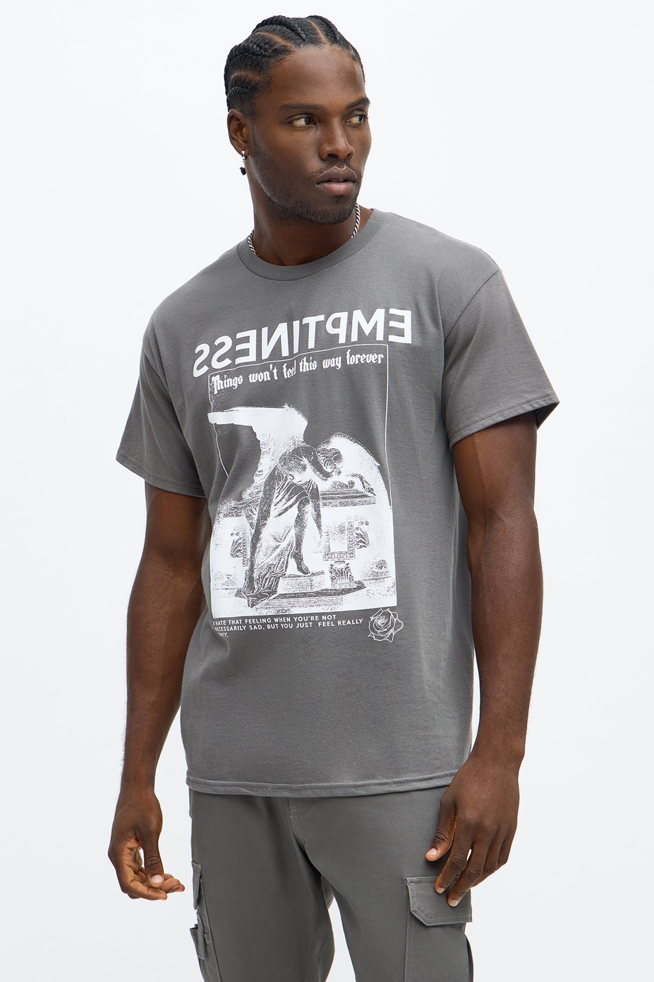 Everything Is Temporary Short Sleeve Tee - Charcoal
