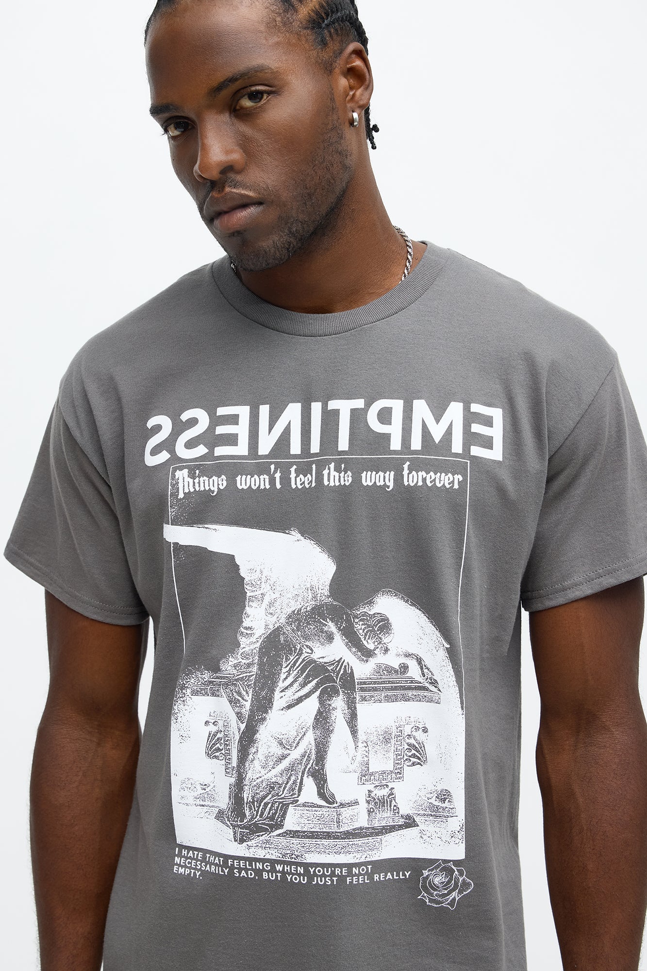 Everything Is Temporary Short Sleeve Tee - Charcoal