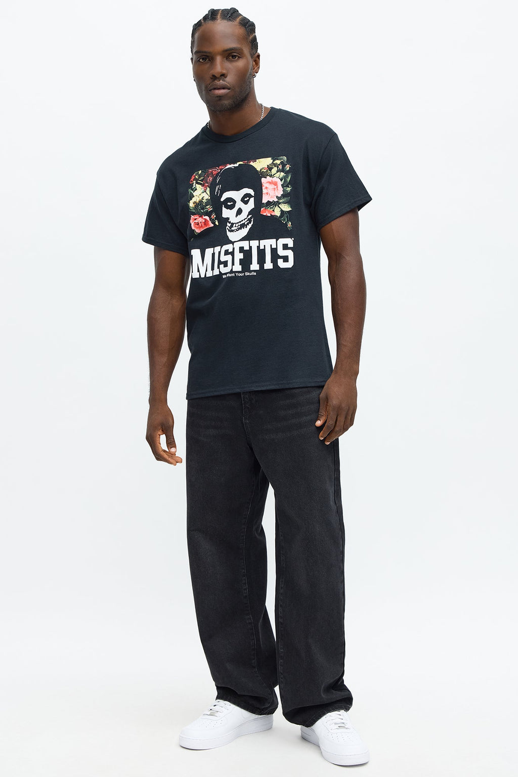 Misfits Want Your Skulls Short Sleeve Tee - Black