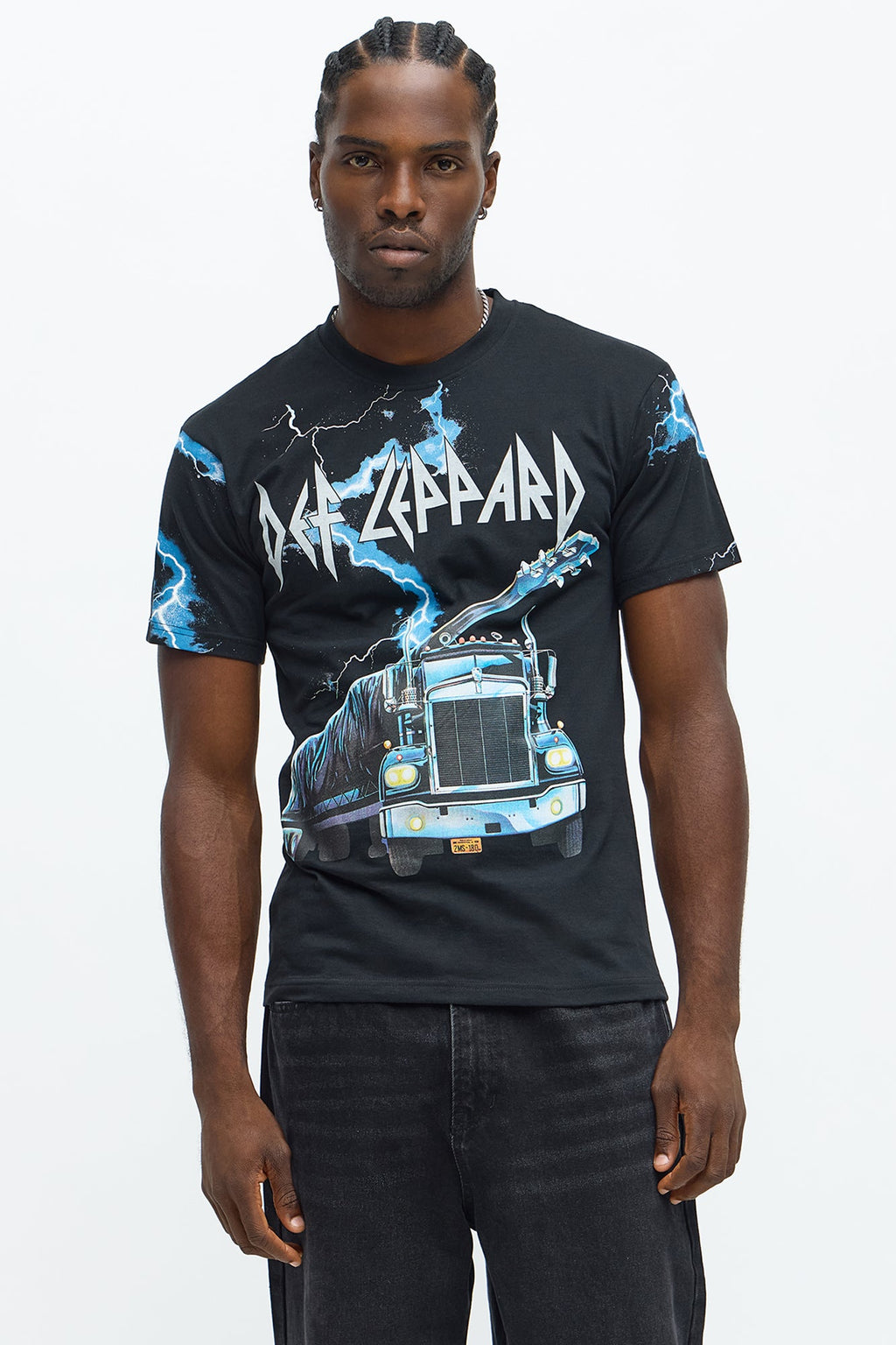 Def Leppard On Through The Night Short Sleeve Tee - Black