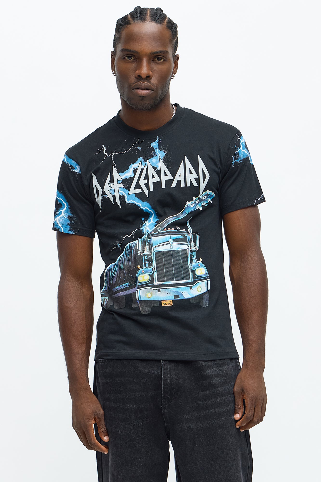 Def Leppard On Through The Night Short Sleeve Tee - Black