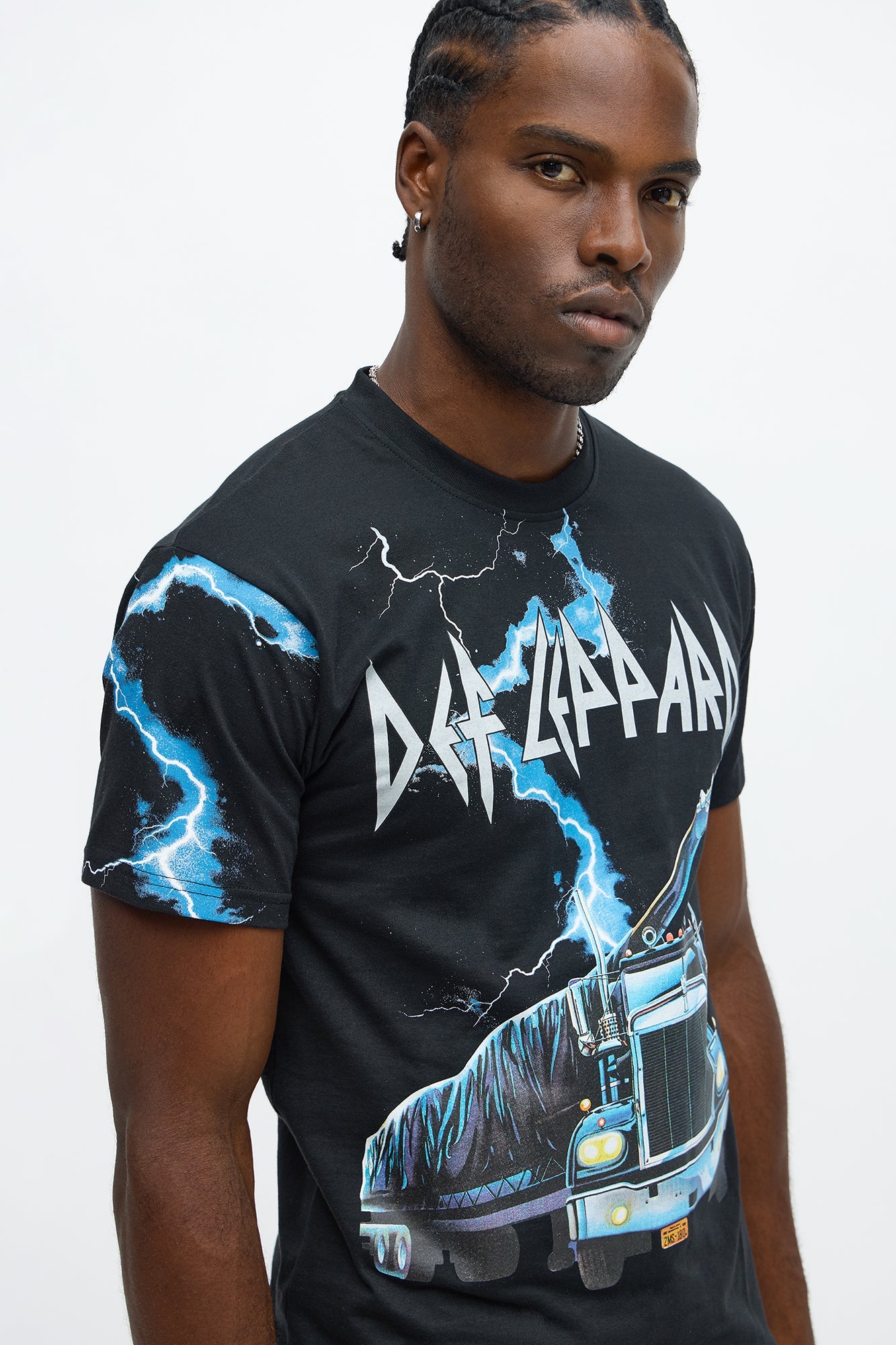 Def Leppard On Through The Night Short Sleeve Tee - Black