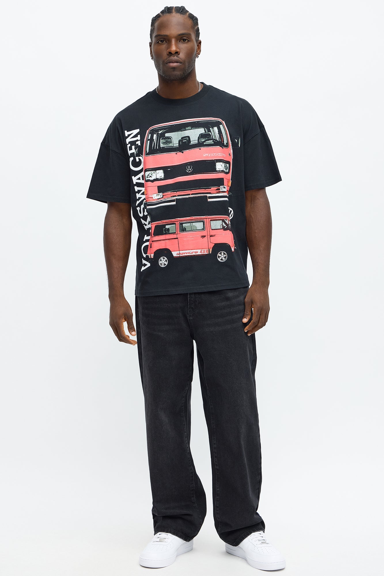 Volkswagen Bus Short Sleeve Tee - Black Wash