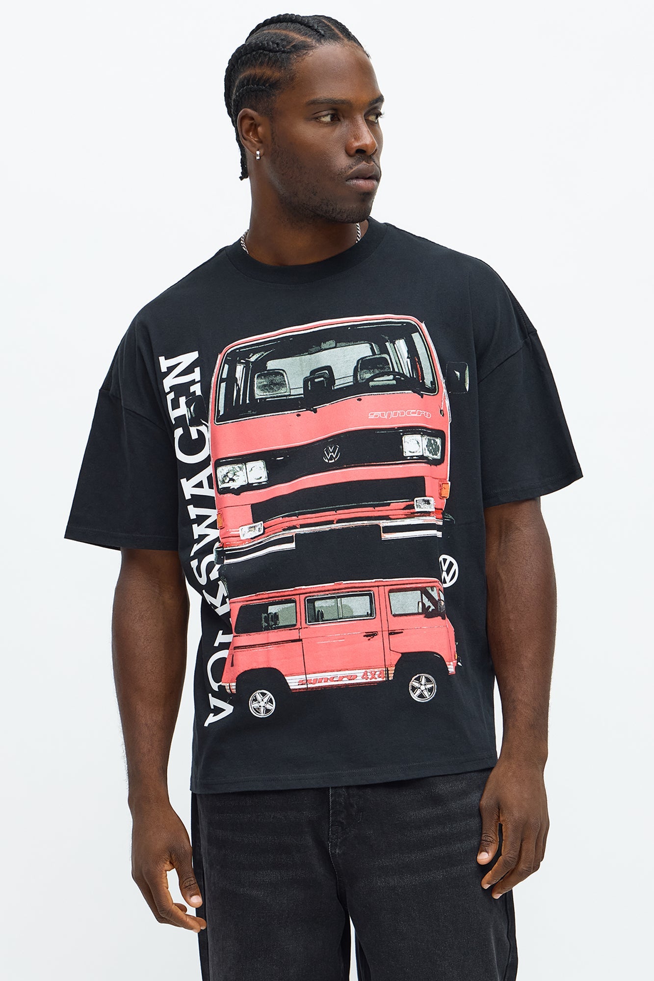 Volkswagen Bus Short Sleeve Tee - Black Wash