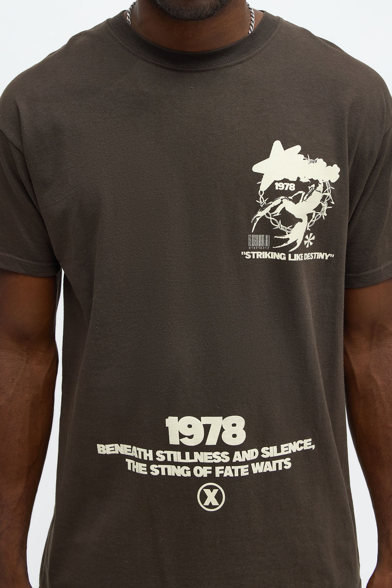 Striking Like Destiny Short Sleeve Tee - Brown