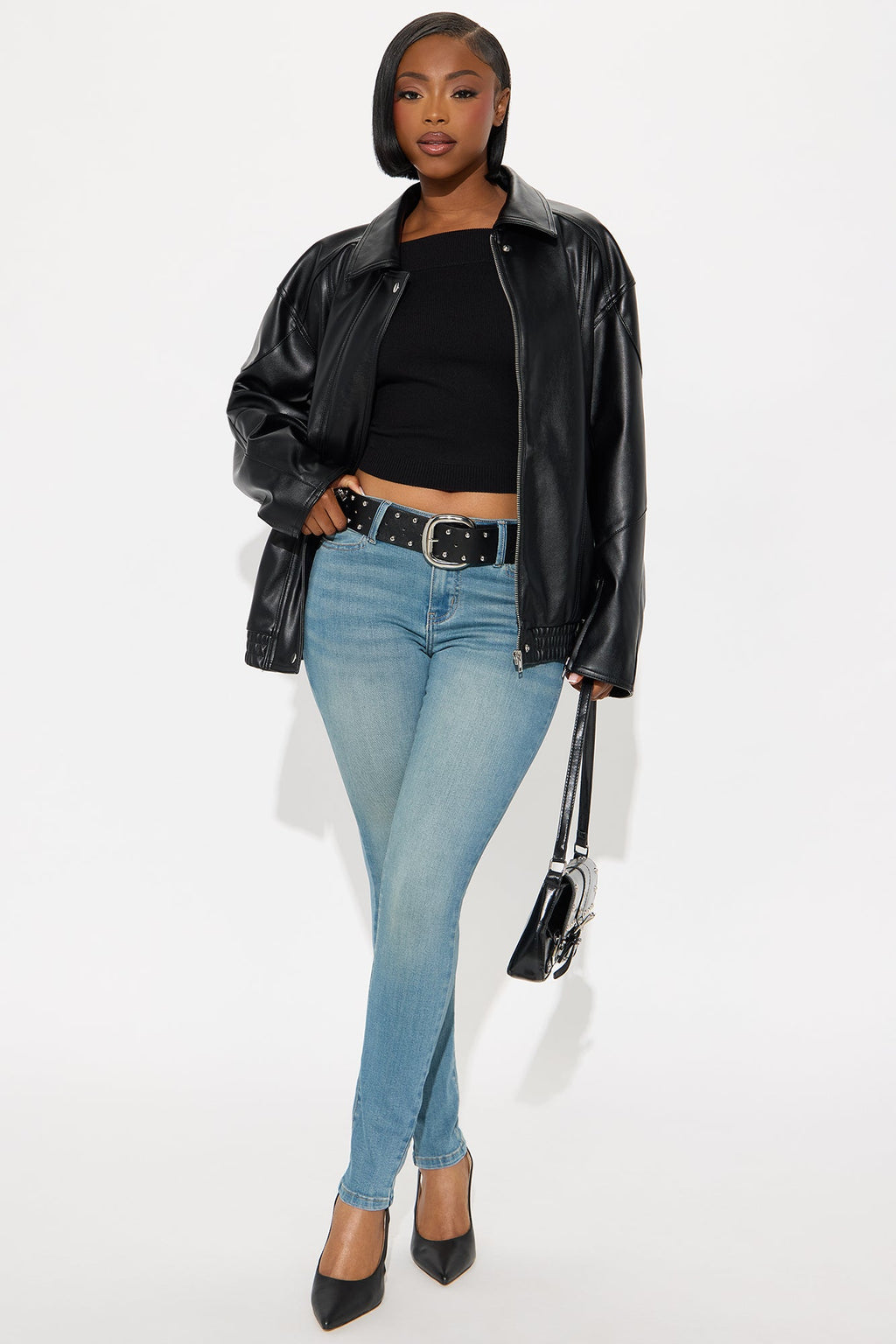 Do My Best Premium Low Waist Skinny Jeans - Vintage Wash