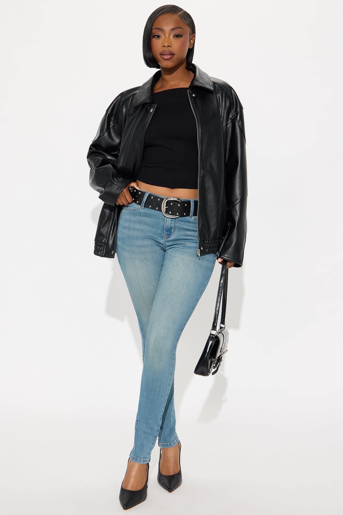 Do My Best Premium Low Waist Skinny Jeans - Vintage Wash