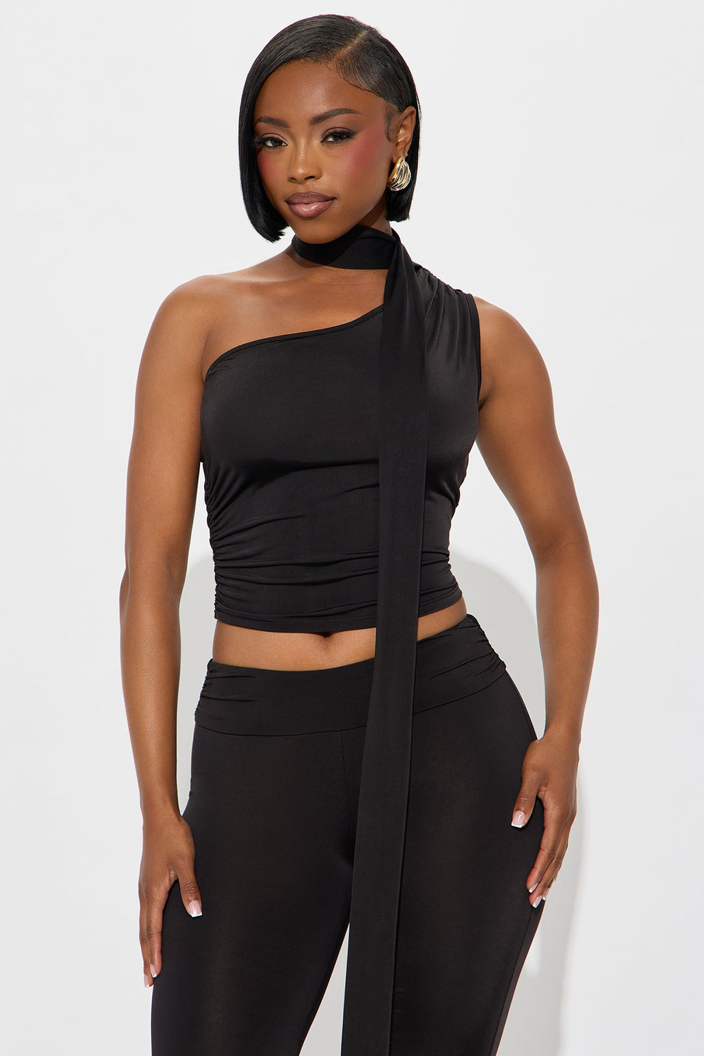 Alaina 3 Piece Pant Set - Black