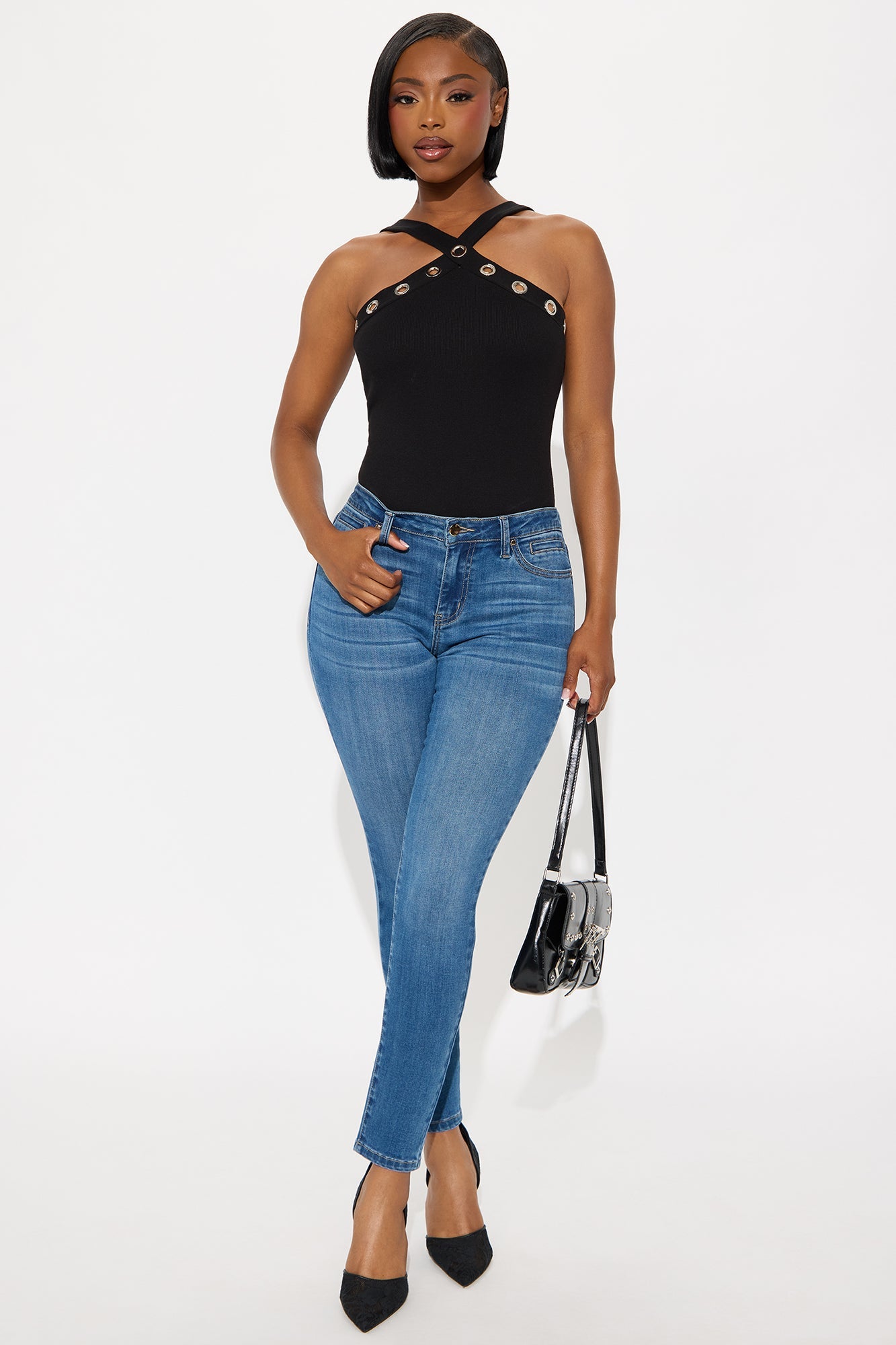 Do My Best Premium Skinny Jeans - Medium Wash