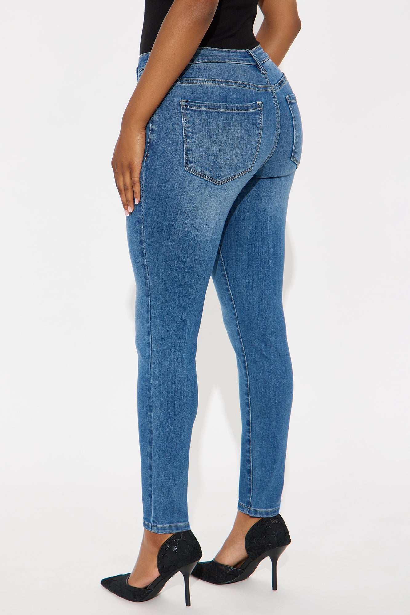 Do My Best Premium Skinny Jeans - Medium Wash