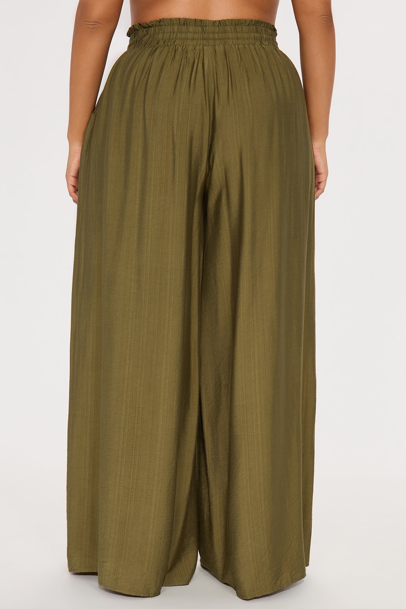 Meet At Sunset Wide Leg Pant - Olive