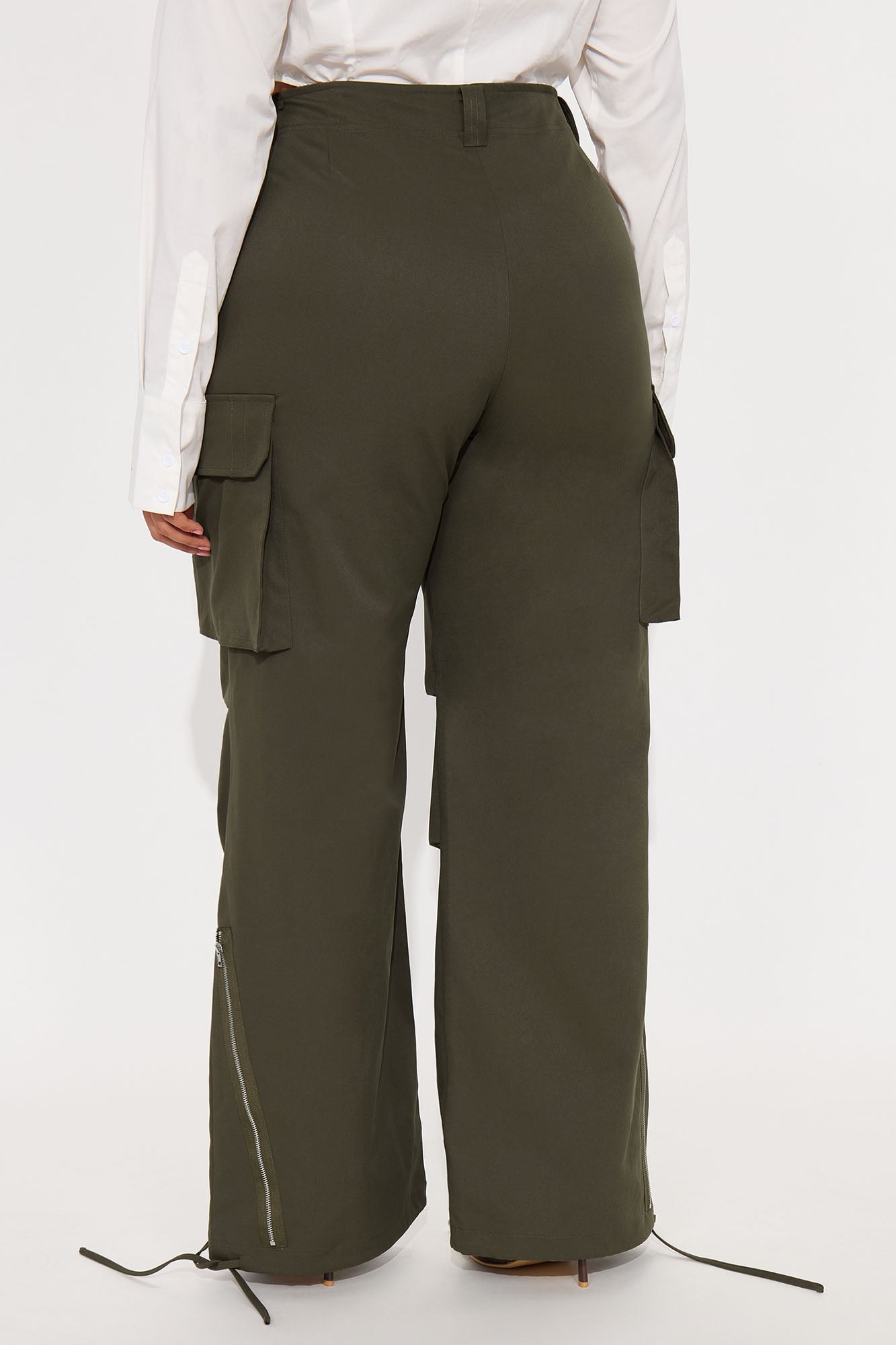 Break The Routine Cargo Jogger Pants - Dark Olive