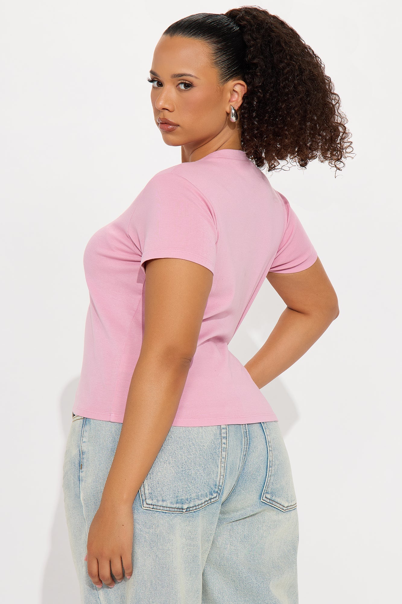 Butterfly Wings Baby Tee - Pink
