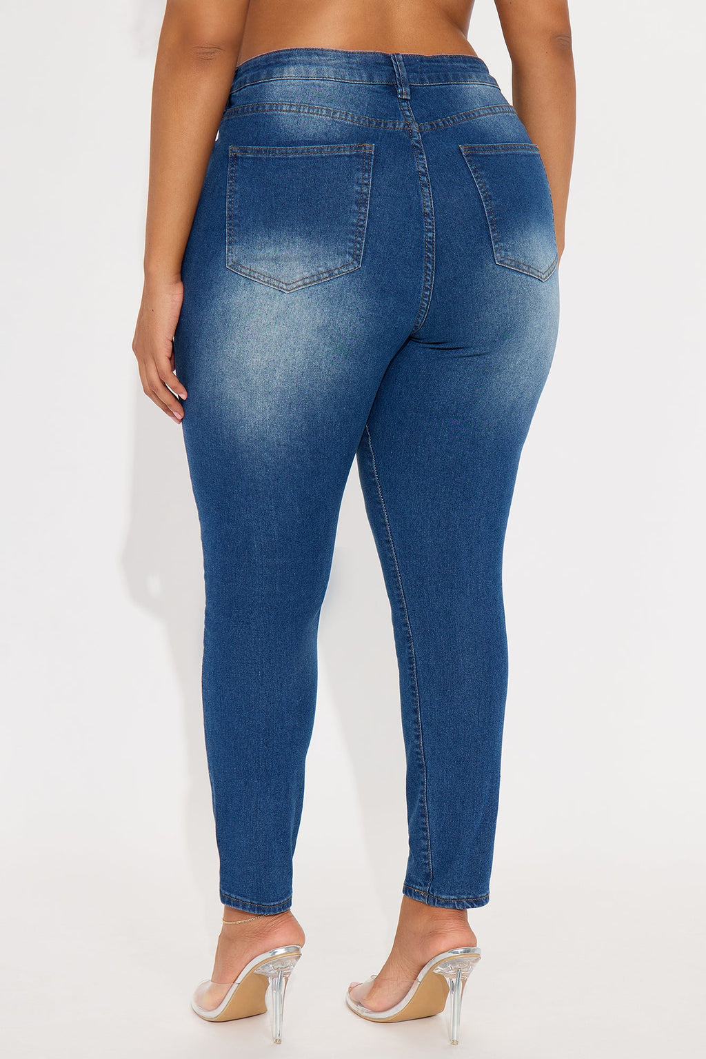 She's Fire Stretch Skinny Jeans - Medium Wash