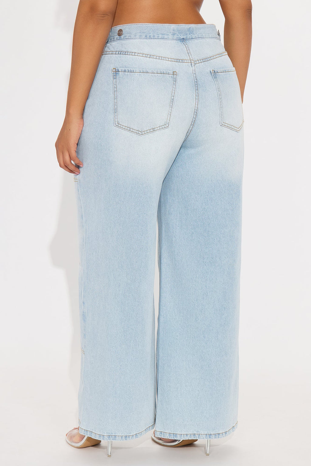 Daybreak Utility Baggy Jeans - Light Wash