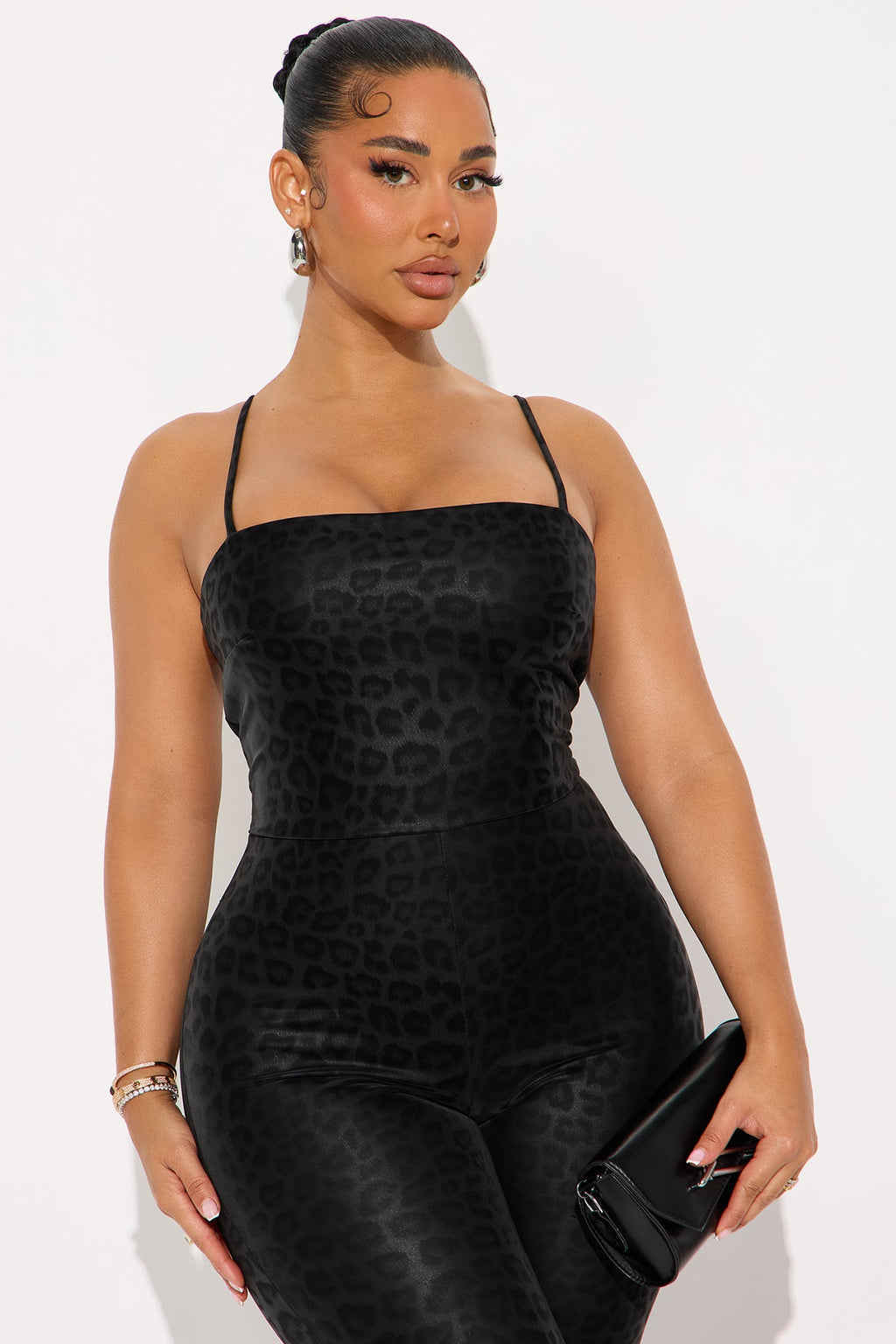 Main Attraction Capri Jumpsuit - Black