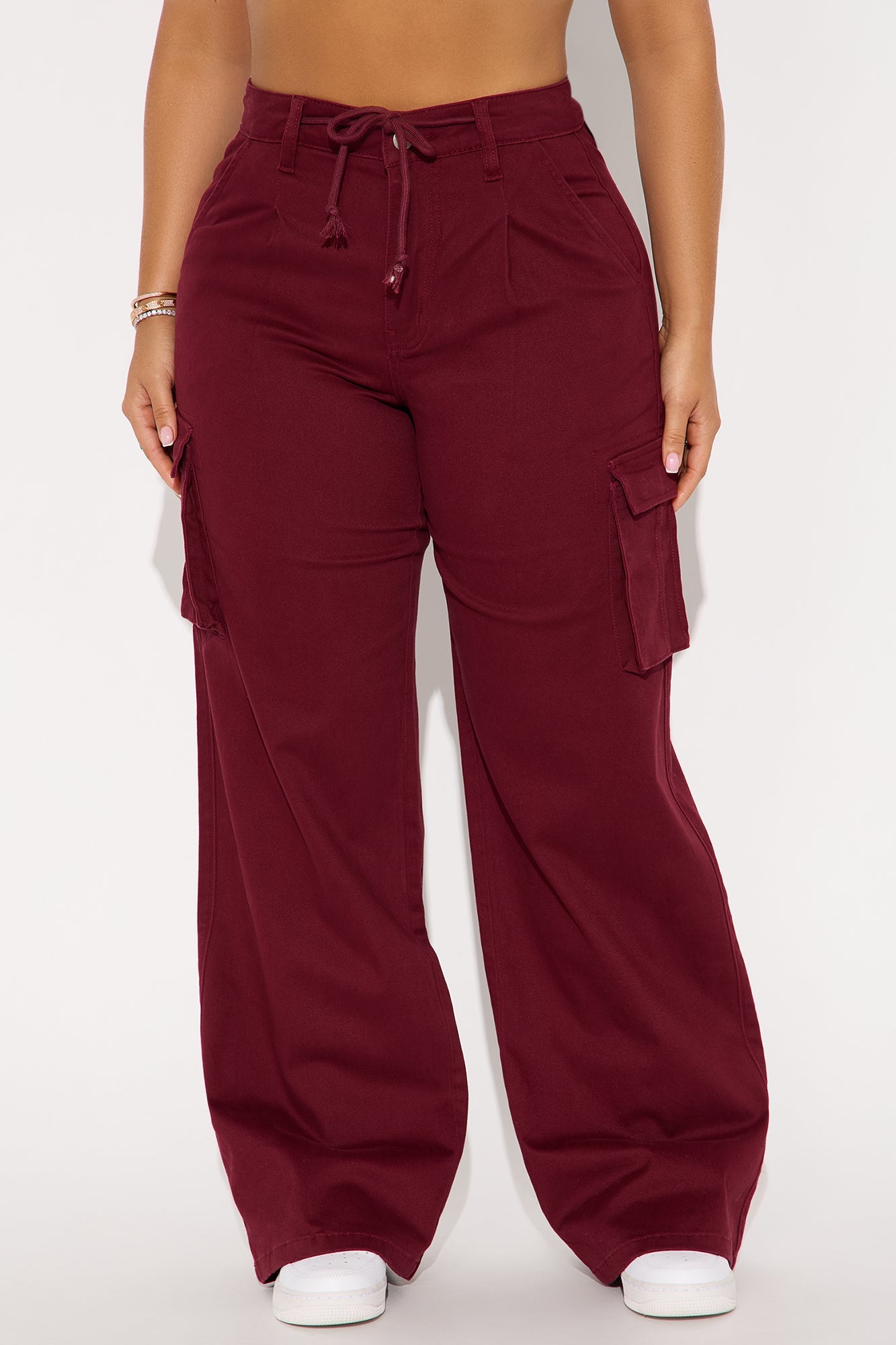 Out For The Day Cargo Pant - Burgundy