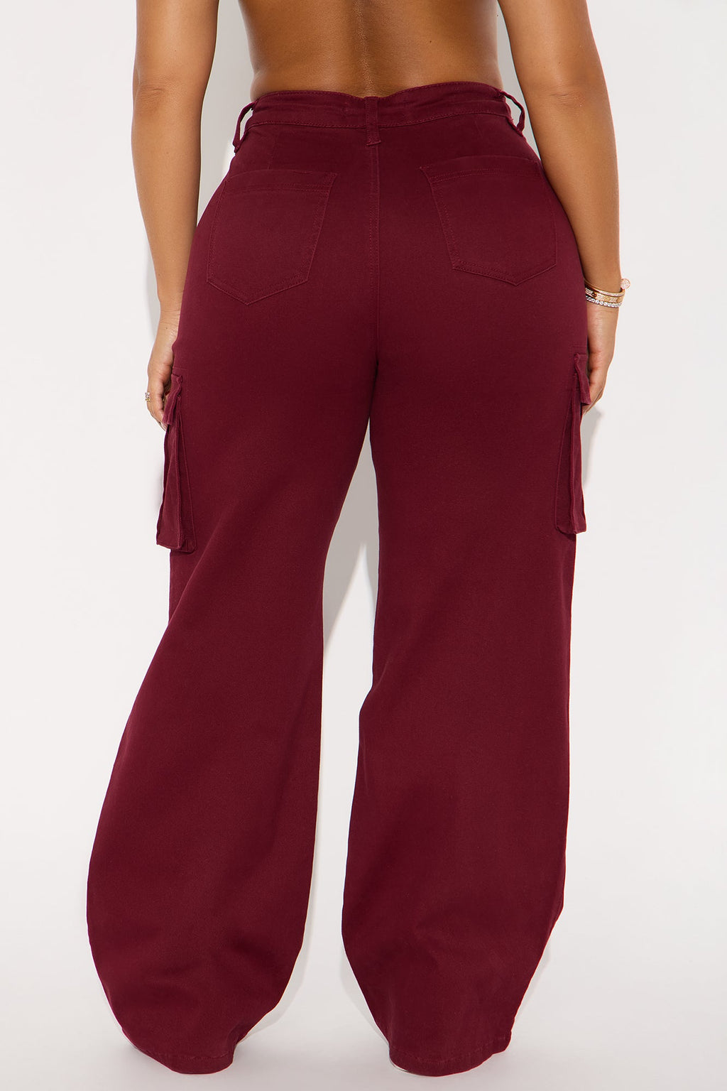 Out For The Day Cargo Pant - Burgundy