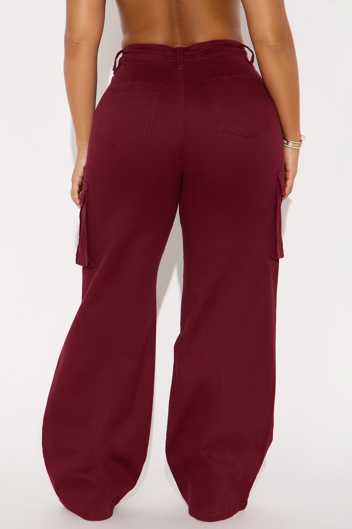 Out For The Day Cargo Pant - Burgundy