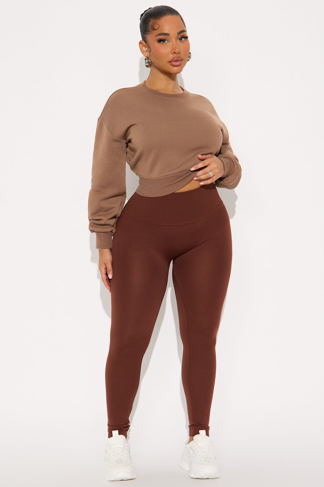 Waisted Away High Rise Legging - Mocha