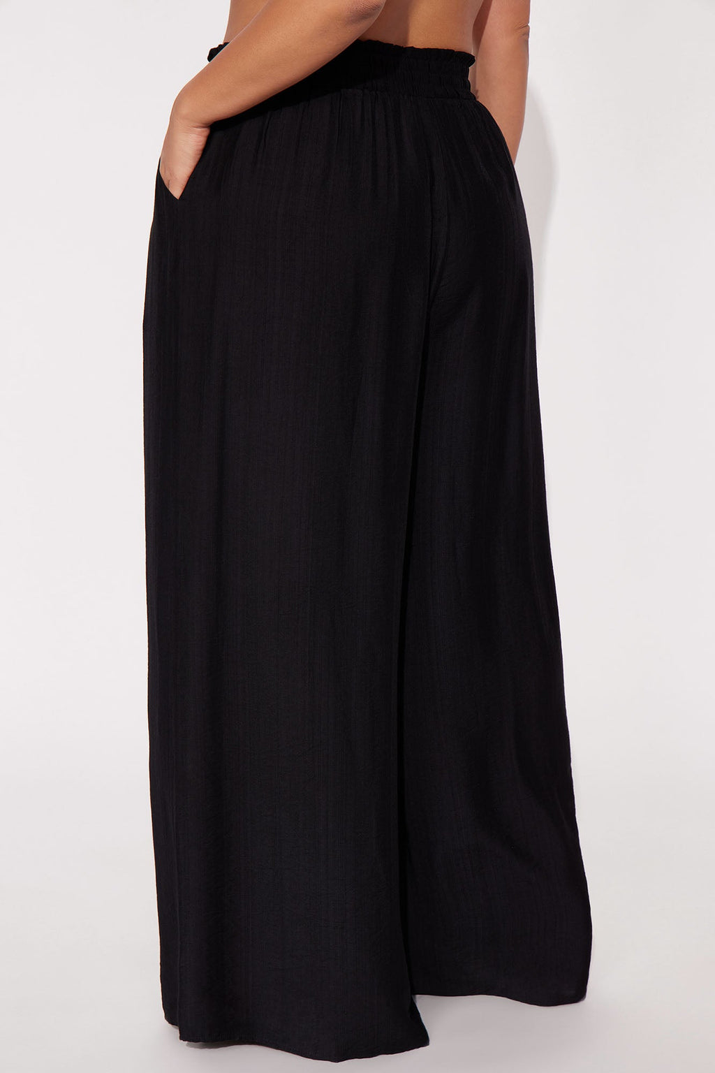 Meet At Sunset Wide Leg Pant - Black