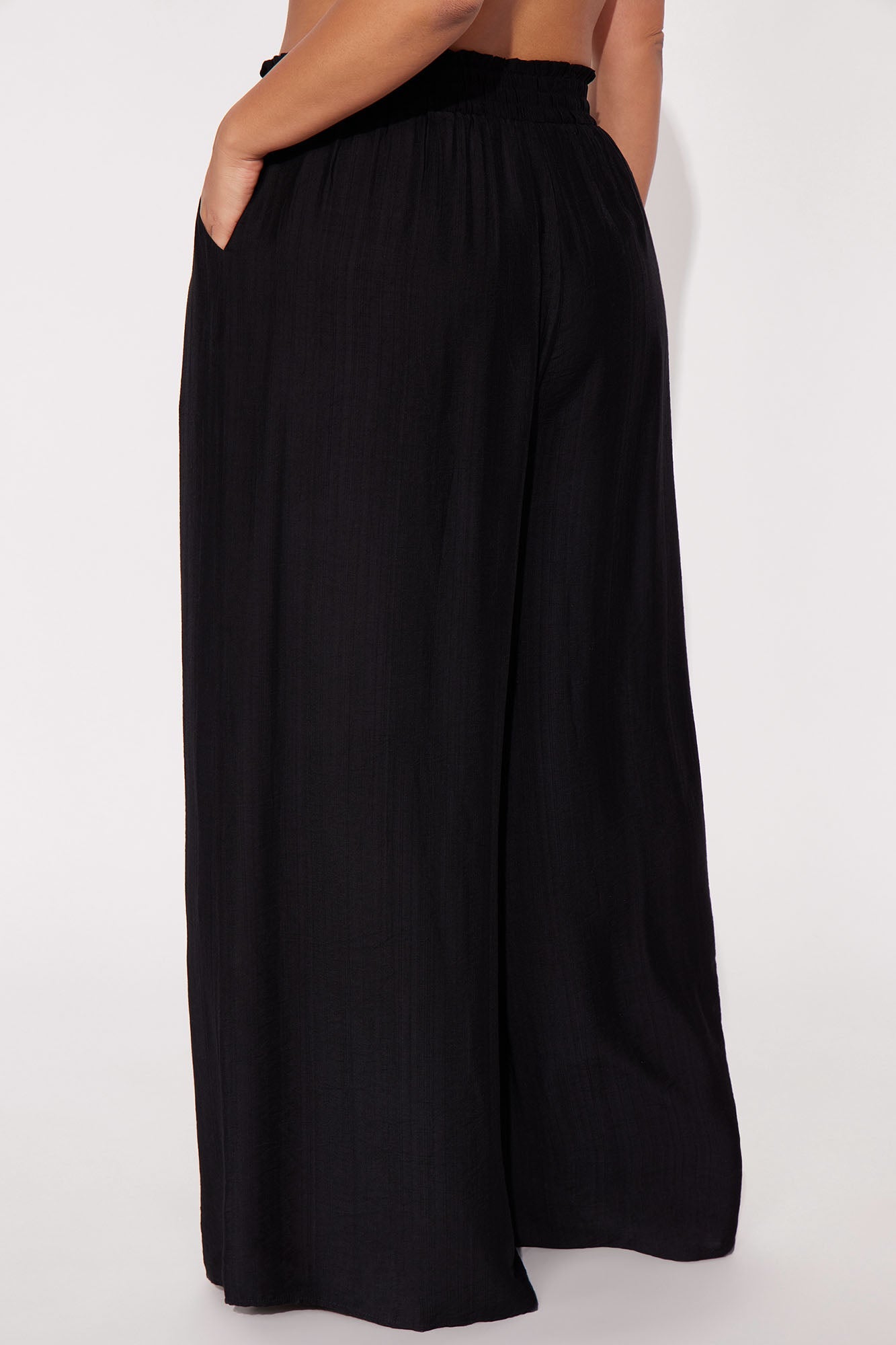 Meet At Sunset Wide Leg Pant - Black