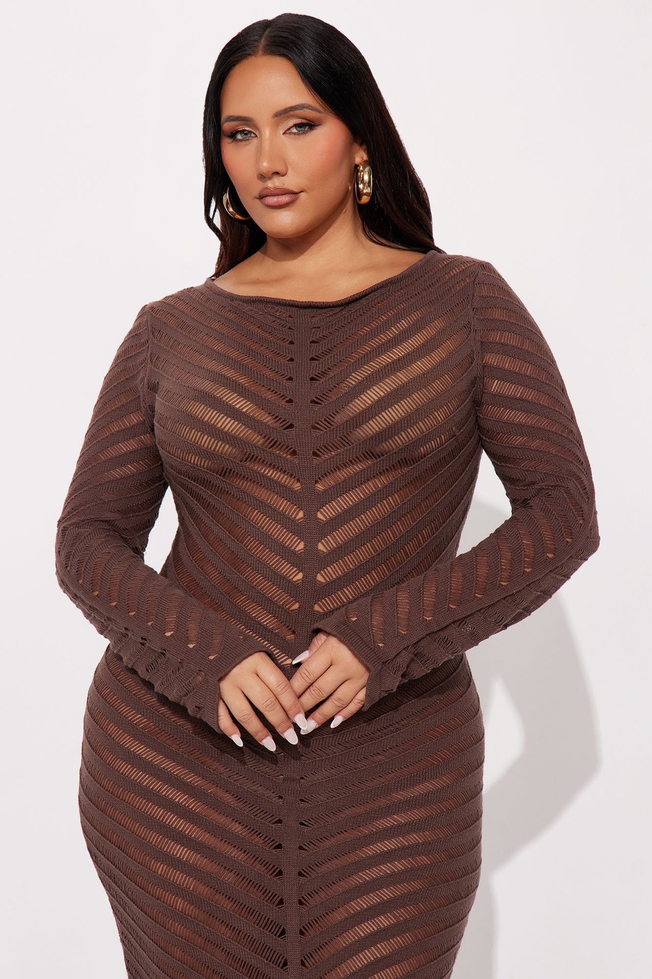 Sunkissed Serenity Maxi Dress - Brown