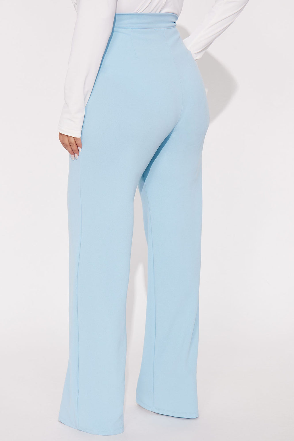Tall Heidi Wide Leg Trouser Pant - Slate Blue