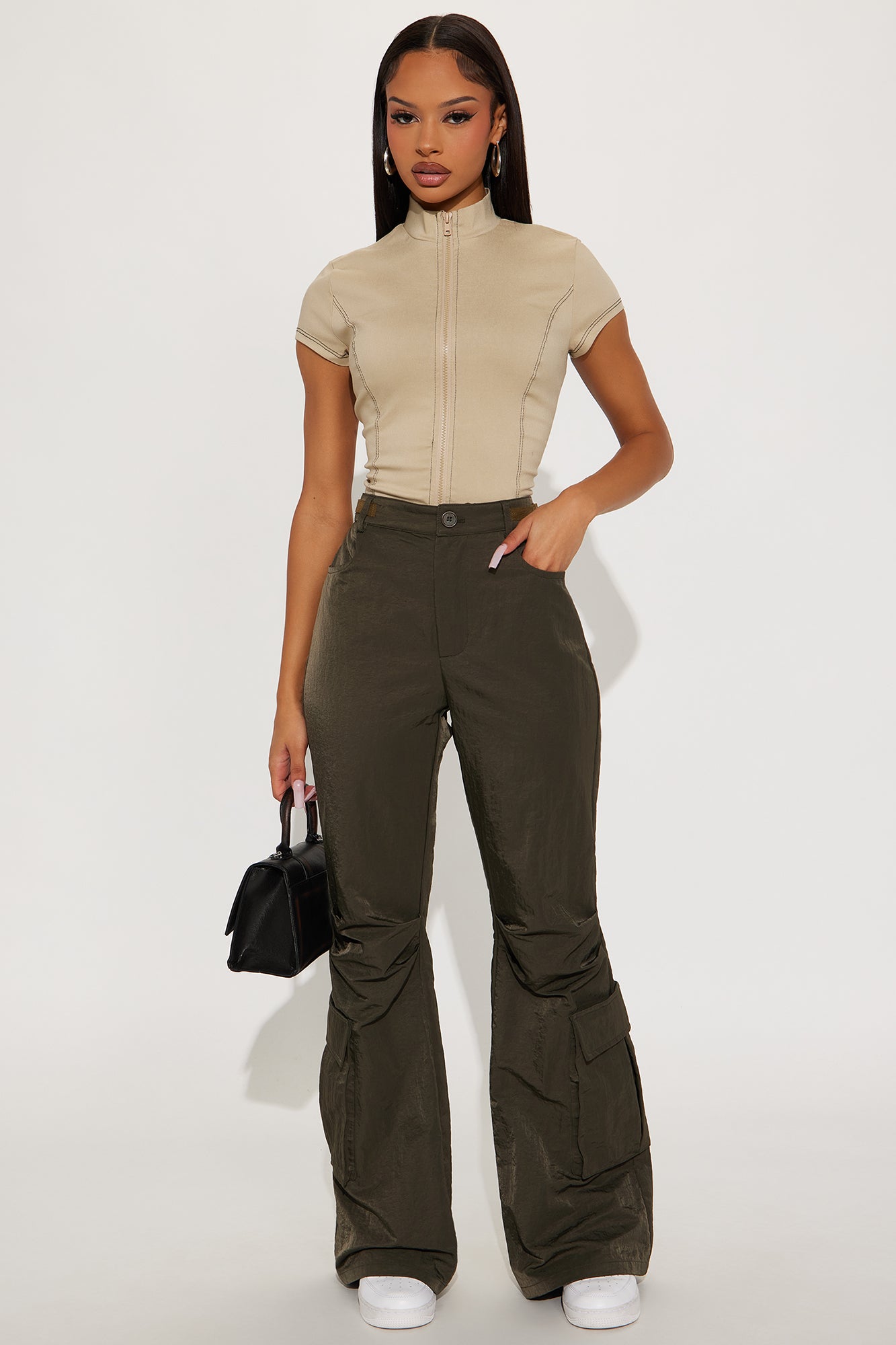 Bet On Me Cargo Pant 33″ - Dark Olive