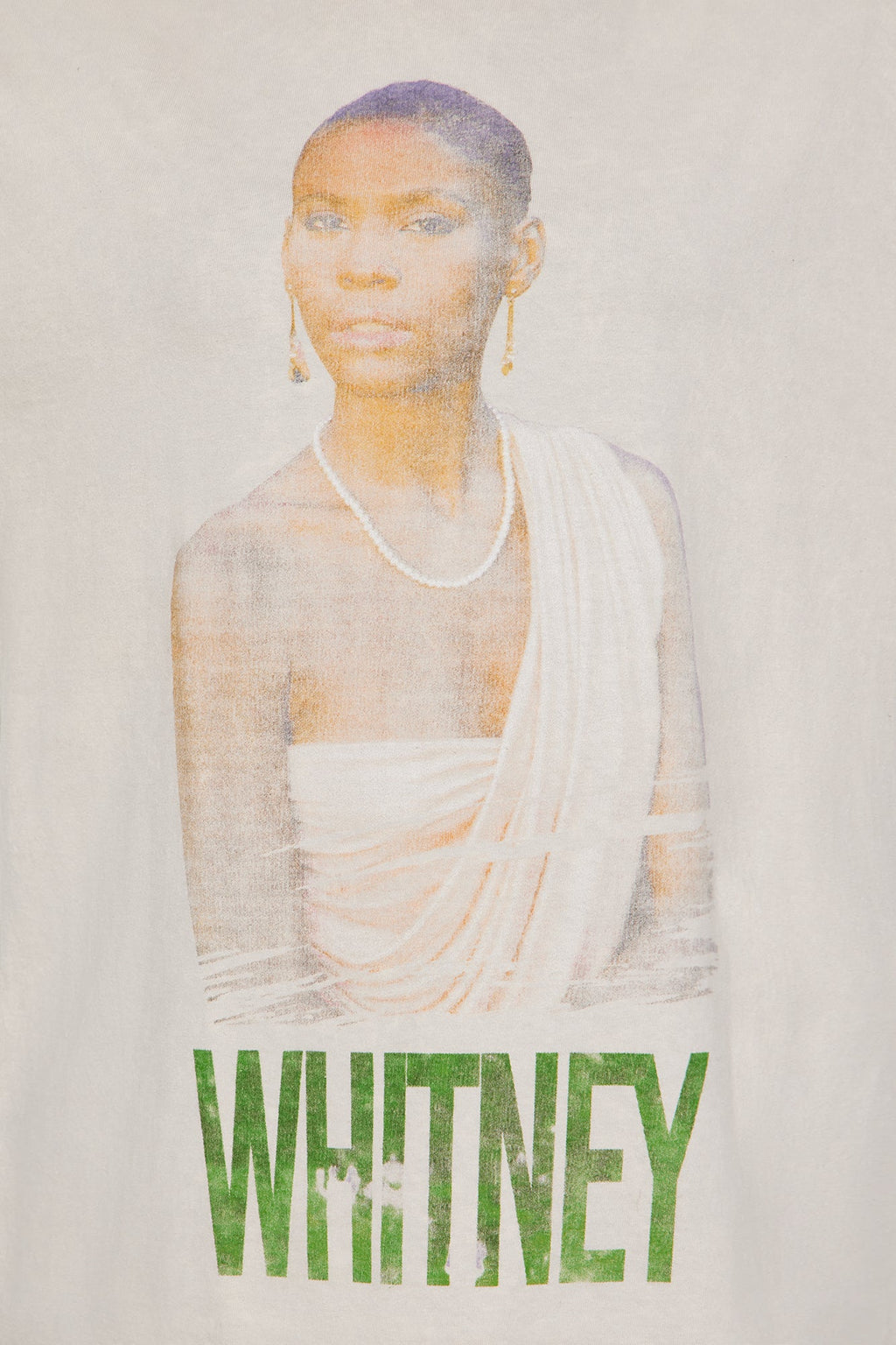 Whitney Houston Natural Washed Tee - Taupe