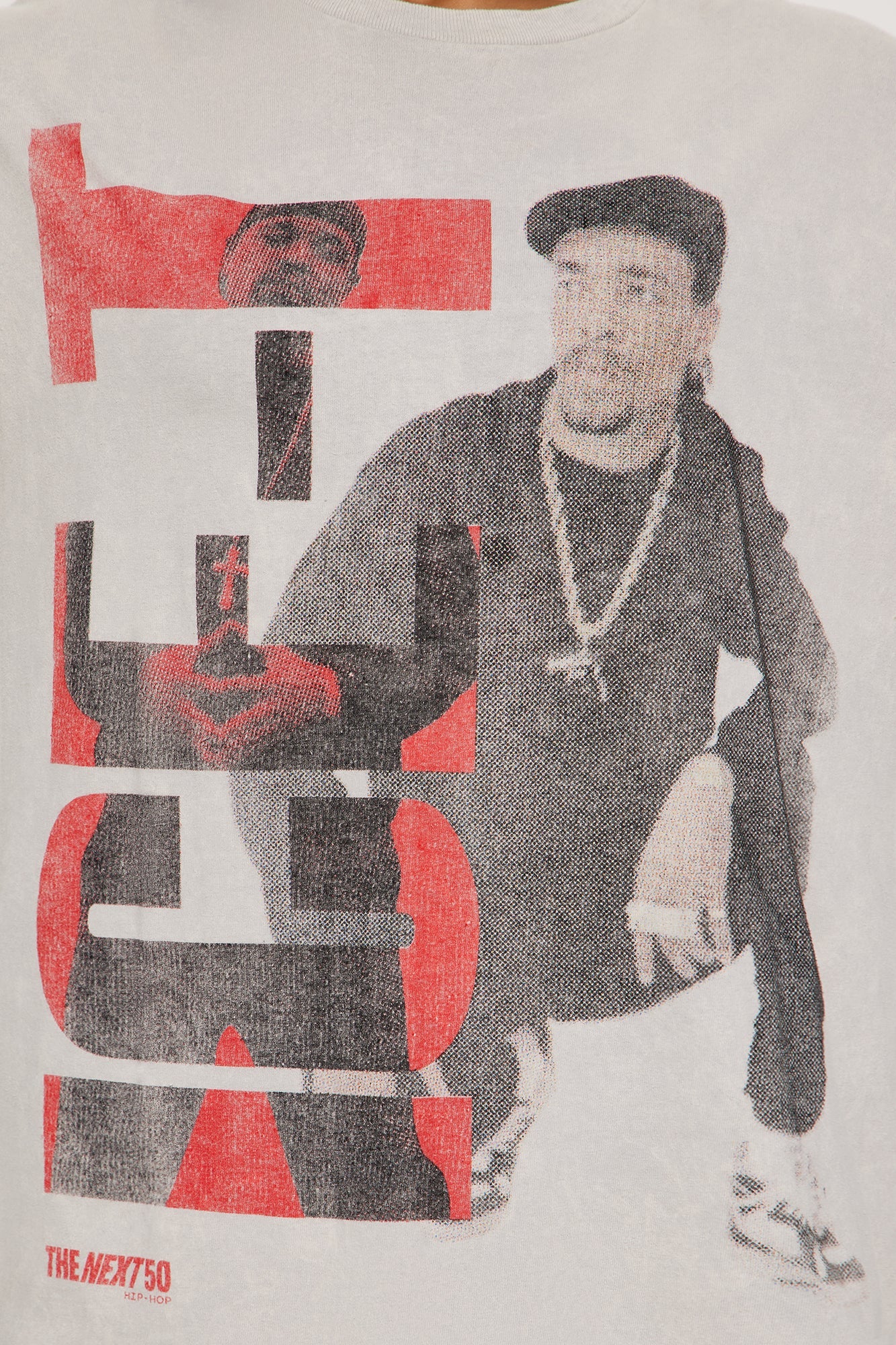 Ice T Chain Washed Tee - Taupe