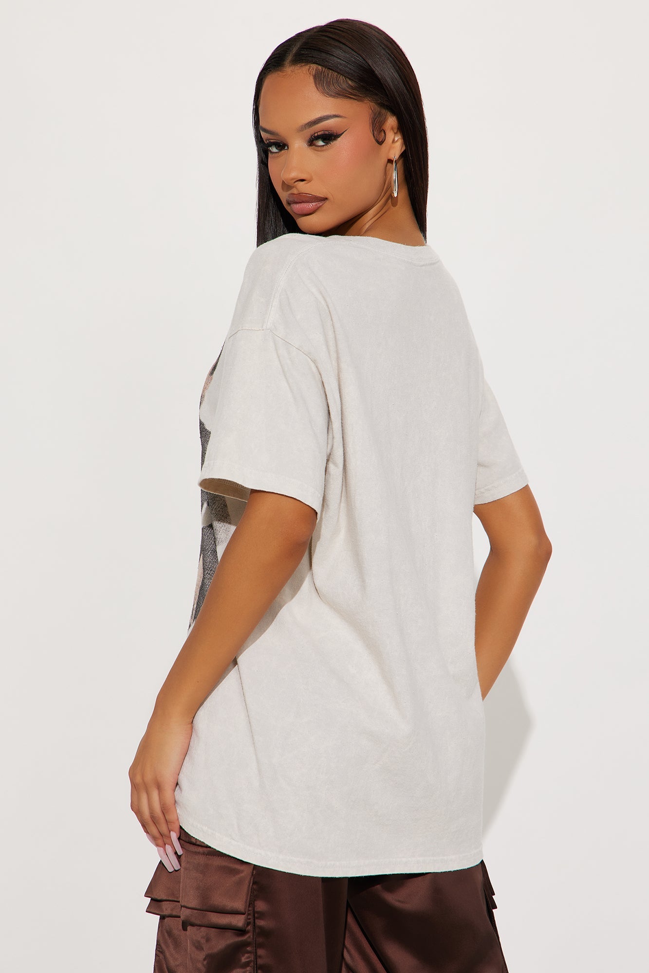 Ice T Chain Washed Tee - Taupe