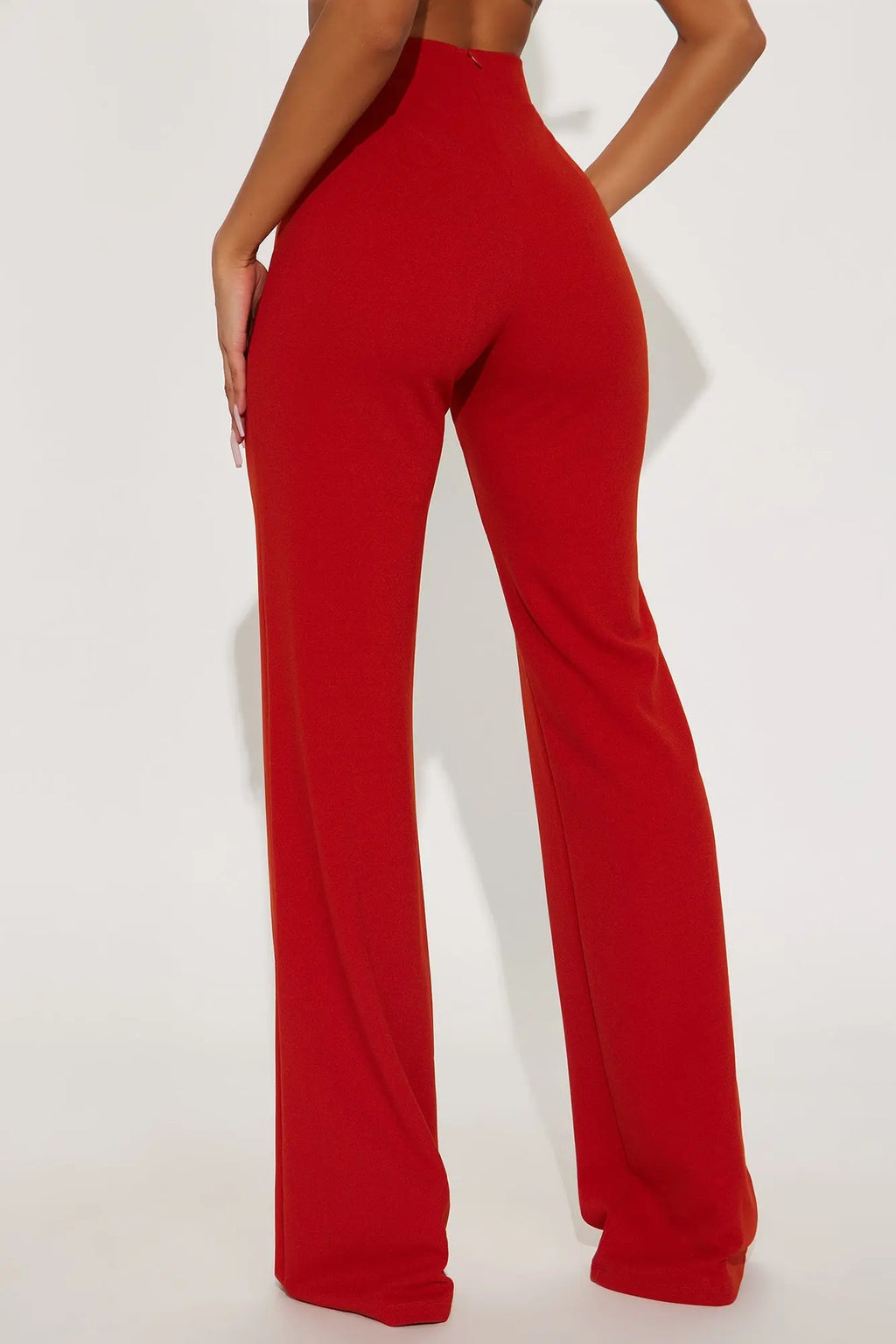 Tall Victoria High Waisted Dress Pants - Rust 