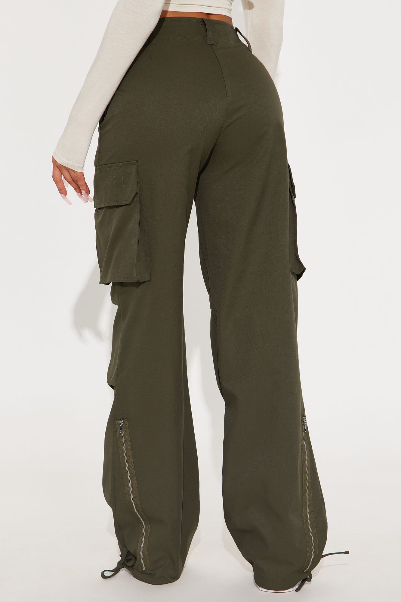 Break The Routine Cargo Jogger Pants - Dark Olive