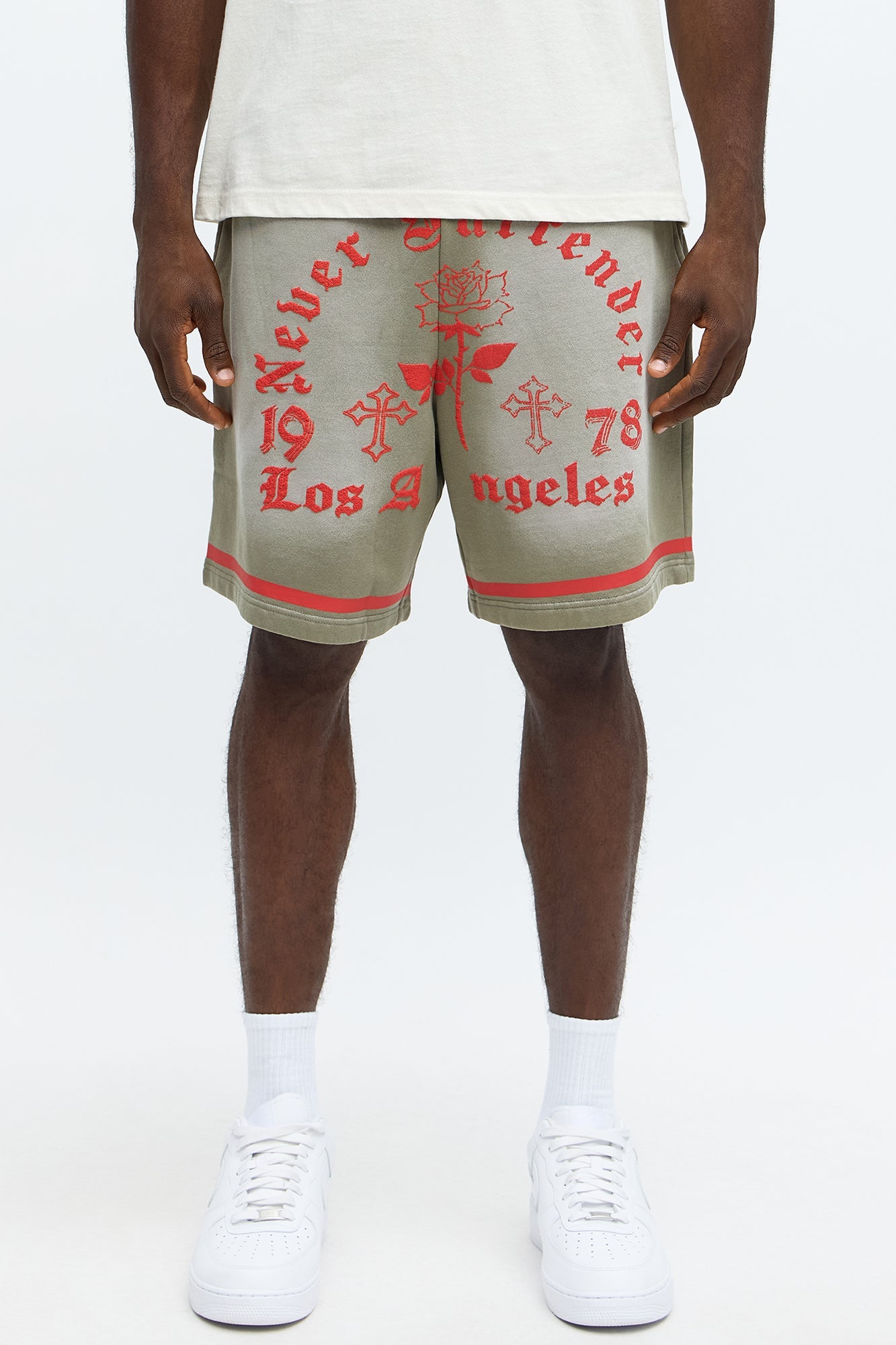 Never Surrender LA Baggy Sweatshort - Green