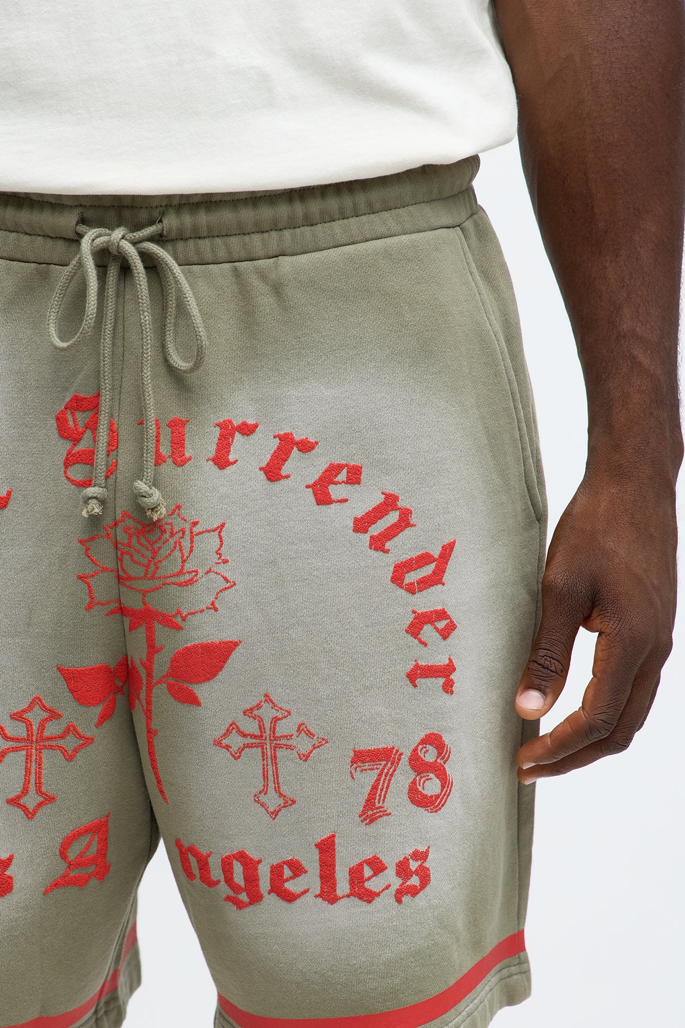 Never Surrender LA Baggy Sweatshort - Green