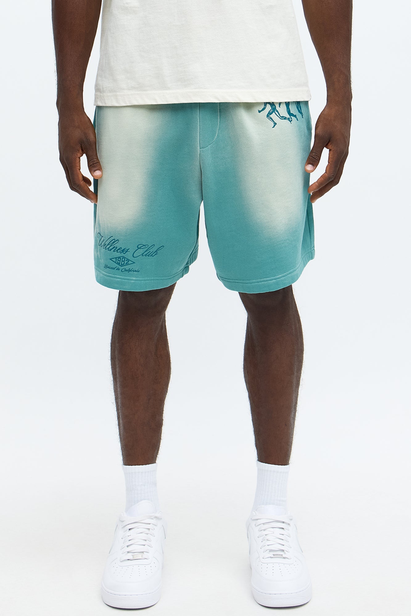 Wellness Club Sweatshort - Teal