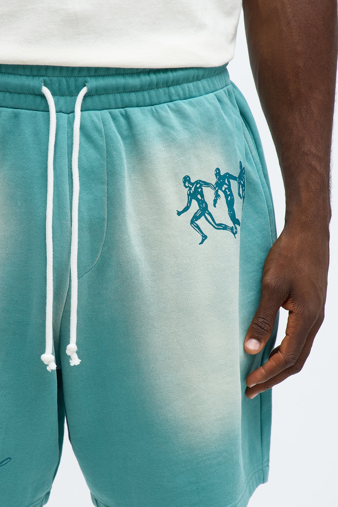 Wellness Club Sweatshort - Teal