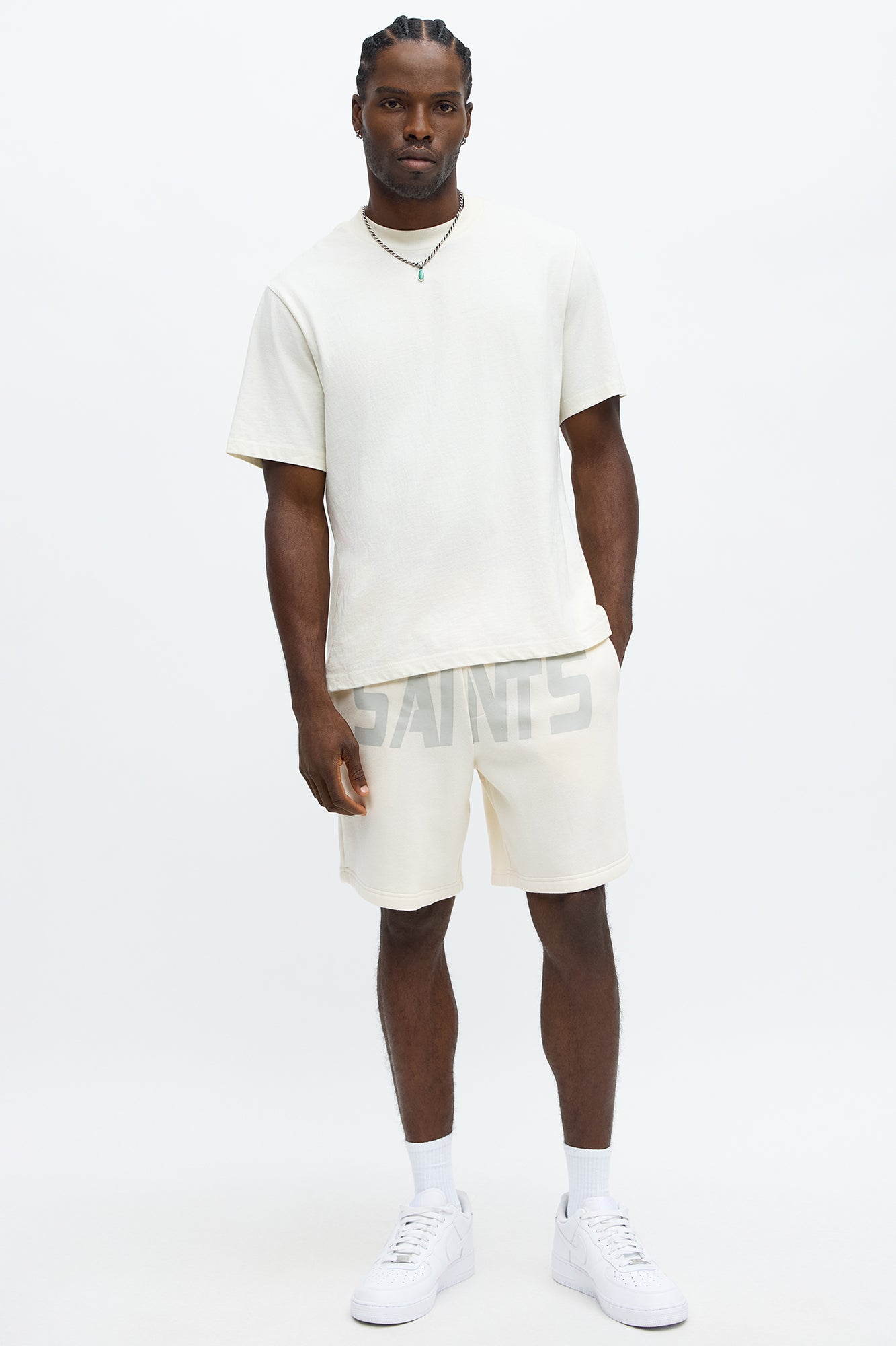 Big Saints Sweatshort - Cream