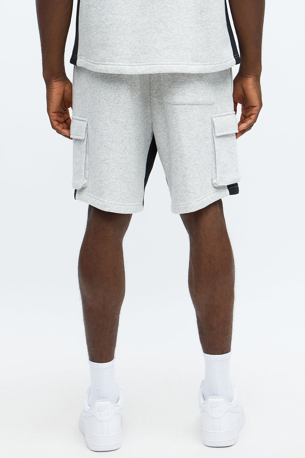 Tyson Relaxed Paneled Cargo Shorts - Heather/Combo