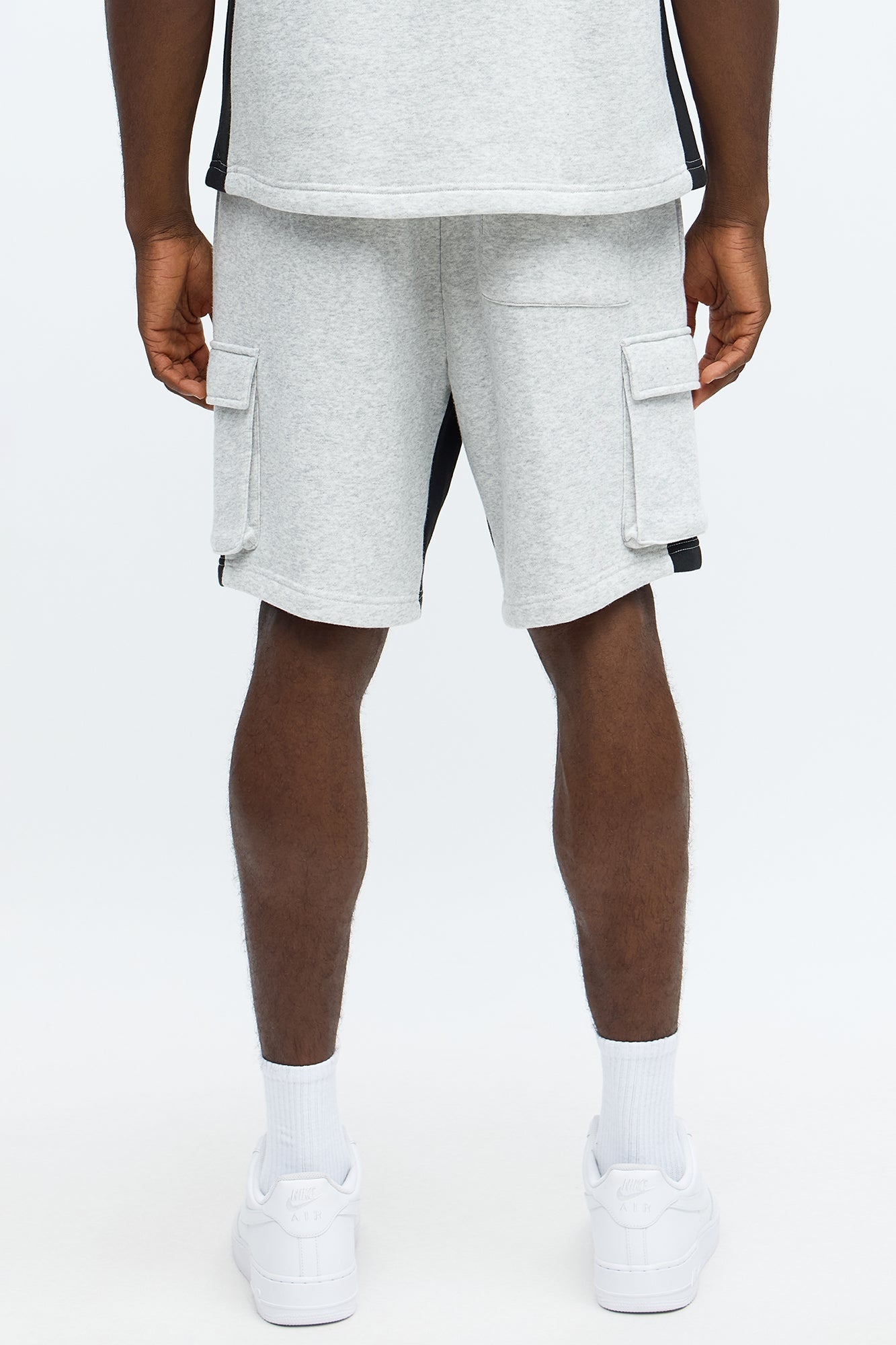 Tyson Relaxed Paneled Cargo Shorts - Heather/Combo