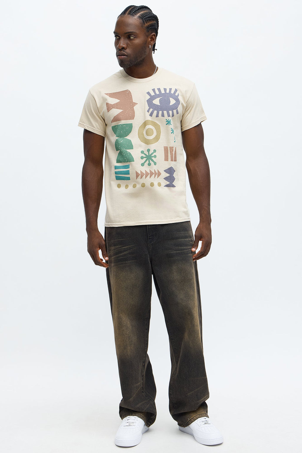 Desert Hieroglyphics Short Sleeve Tee - Sand