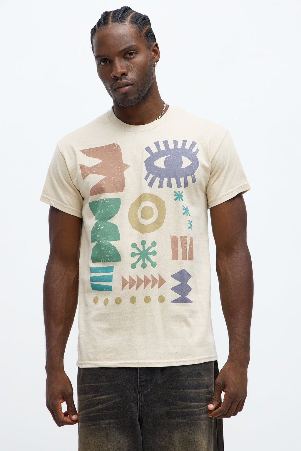 Desert Hieroglyphics Short Sleeve Tee - Sand